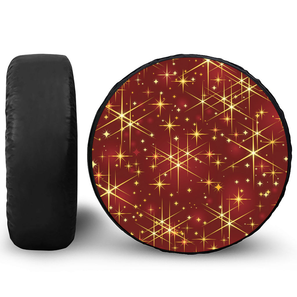 Christmas Sparkle Print Tire Cover