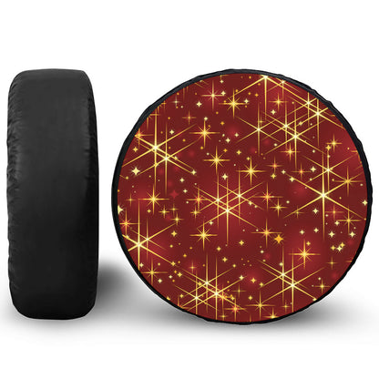 Christmas Sparkle Print Tire Cover