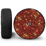 Christmas Sparkle Print Tire Cover With Camera Hole