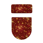 Christmas Sparkle Print Toilet Lid And Tank Cover Set