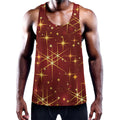 Christmas Sparkle Print Men's Workout Tank Top