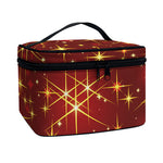 Christmas Sparkle Print Travel Makeup Bag