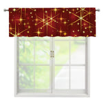 Christmas Sparkle Print Window Valance