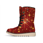 Christmas Sparkle Print Winter Boots