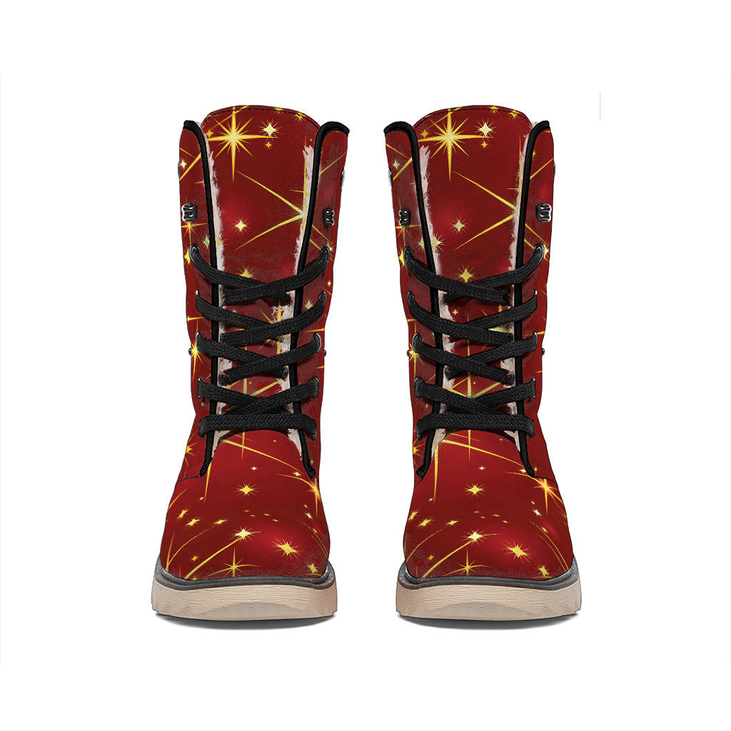 Christmas Sparkle Print Winter Boots