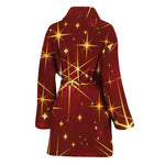 Christmas Sparkle Print Women's Bathrobe