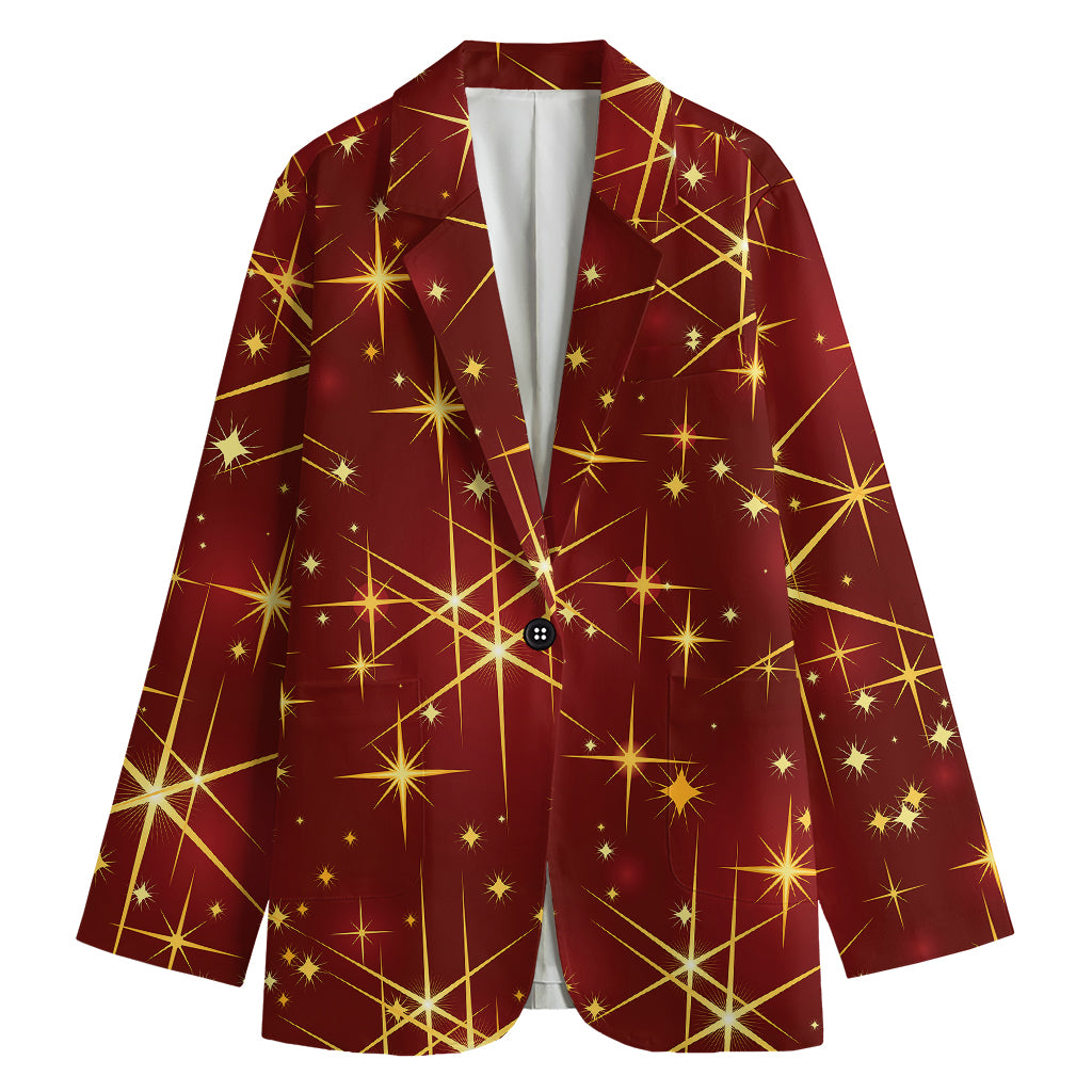 Christmas Sparkle Print Women's Blazer
