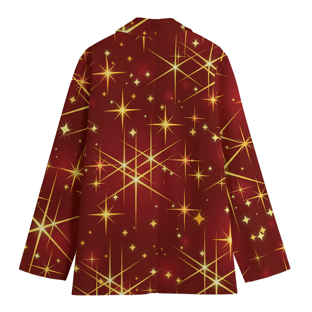 Christmas Sparkle Print Women's Blazer