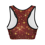 Christmas Sparkle Print Women's Sports Bra