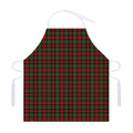 Christmas Tartan Pattern Print Adjustable Apron