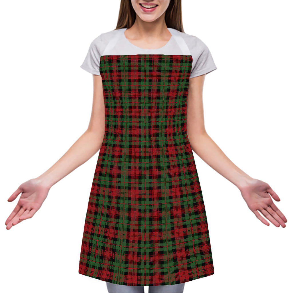 Christmas Tartan Pattern Print Adjustable Apron