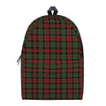 Christmas Tartan Pattern Print School Backpack