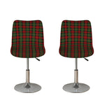 Christmas Tartan Pattern Print Bar Stool Covers