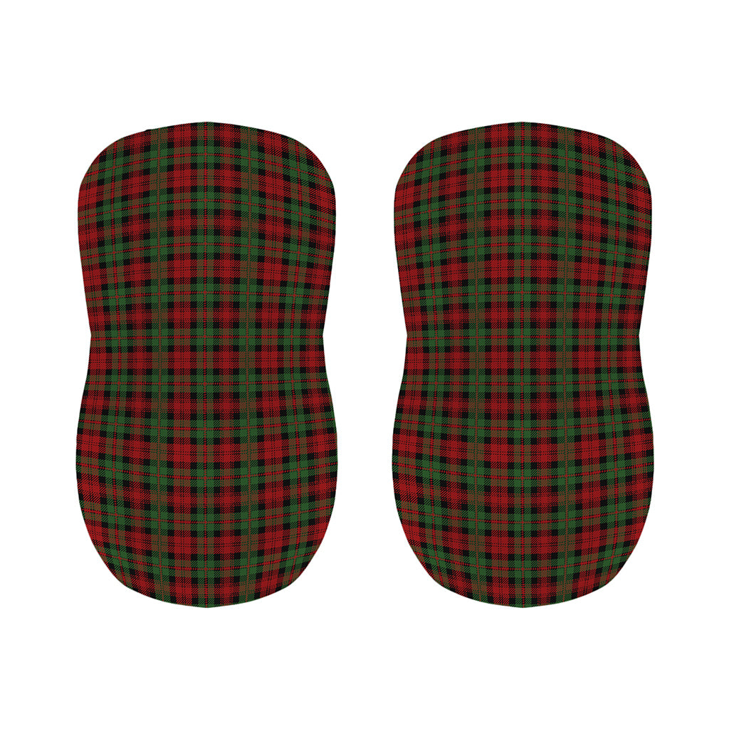 Christmas Tartan Pattern Print Bar Stool Covers