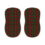 Christmas Tartan Pattern Print Bar Stool Covers