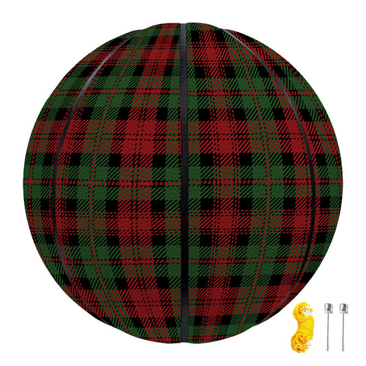 Christmas Tartan Pattern Print Basketball