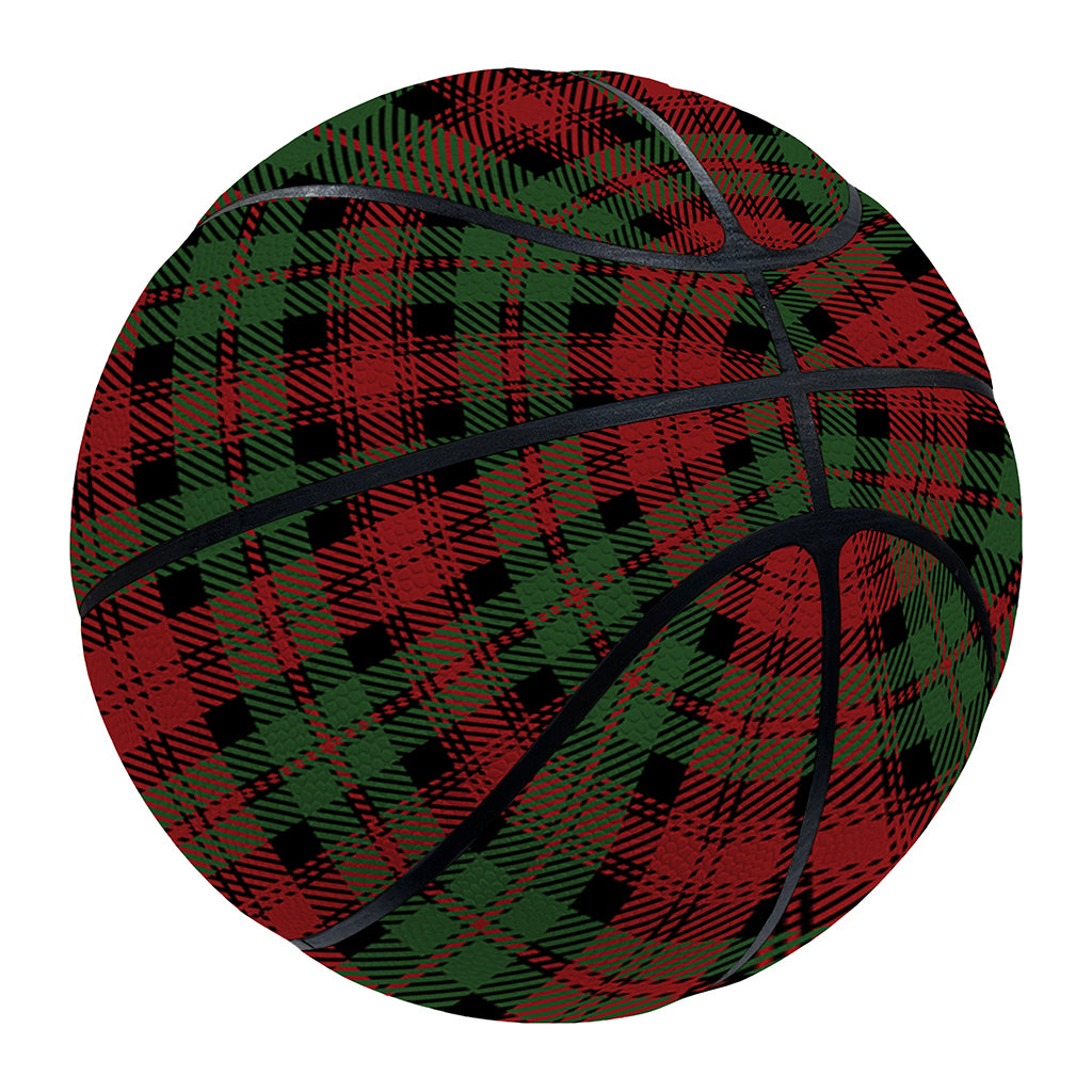 Christmas Tartan Pattern Print Basketball