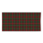 Christmas Tartan Pattern Print Beach Towel