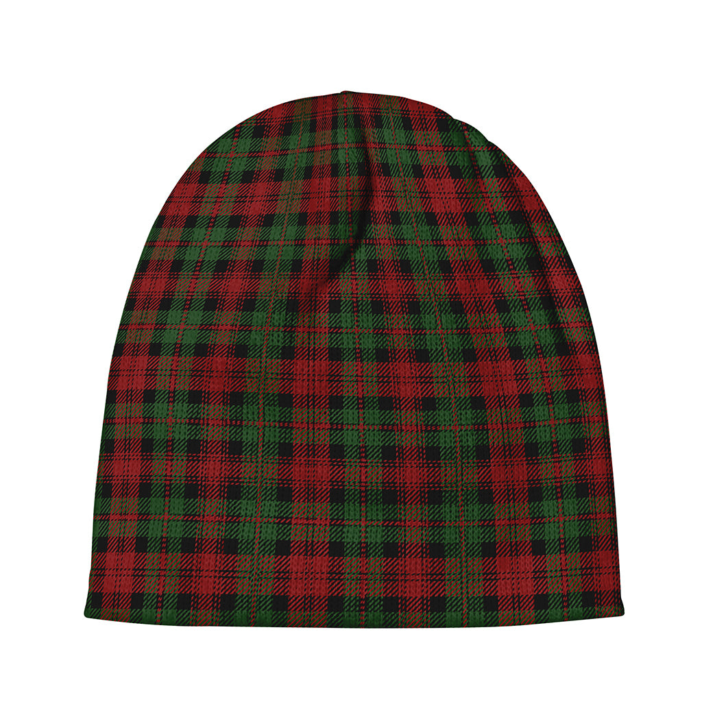 Christmas Tartan Pattern Print Beanie