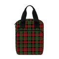 Christmas Tartan Pattern Print Bible Tote Bag