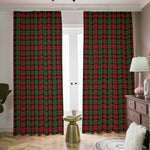 Christmas Tartan Pattern Print Blackout Pencil Pleat Curtains