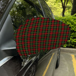 Christmas Tartan Pattern Print Car Side Mirror Covers