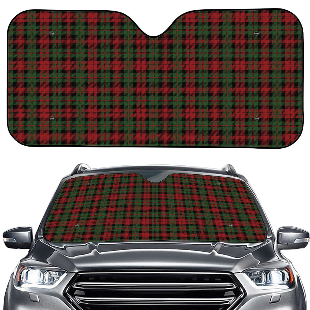 Christmas Tartan Pattern Print Car Windshield Sun Shade