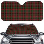 Christmas Tartan Pattern Print Car Windshield Sun Shade