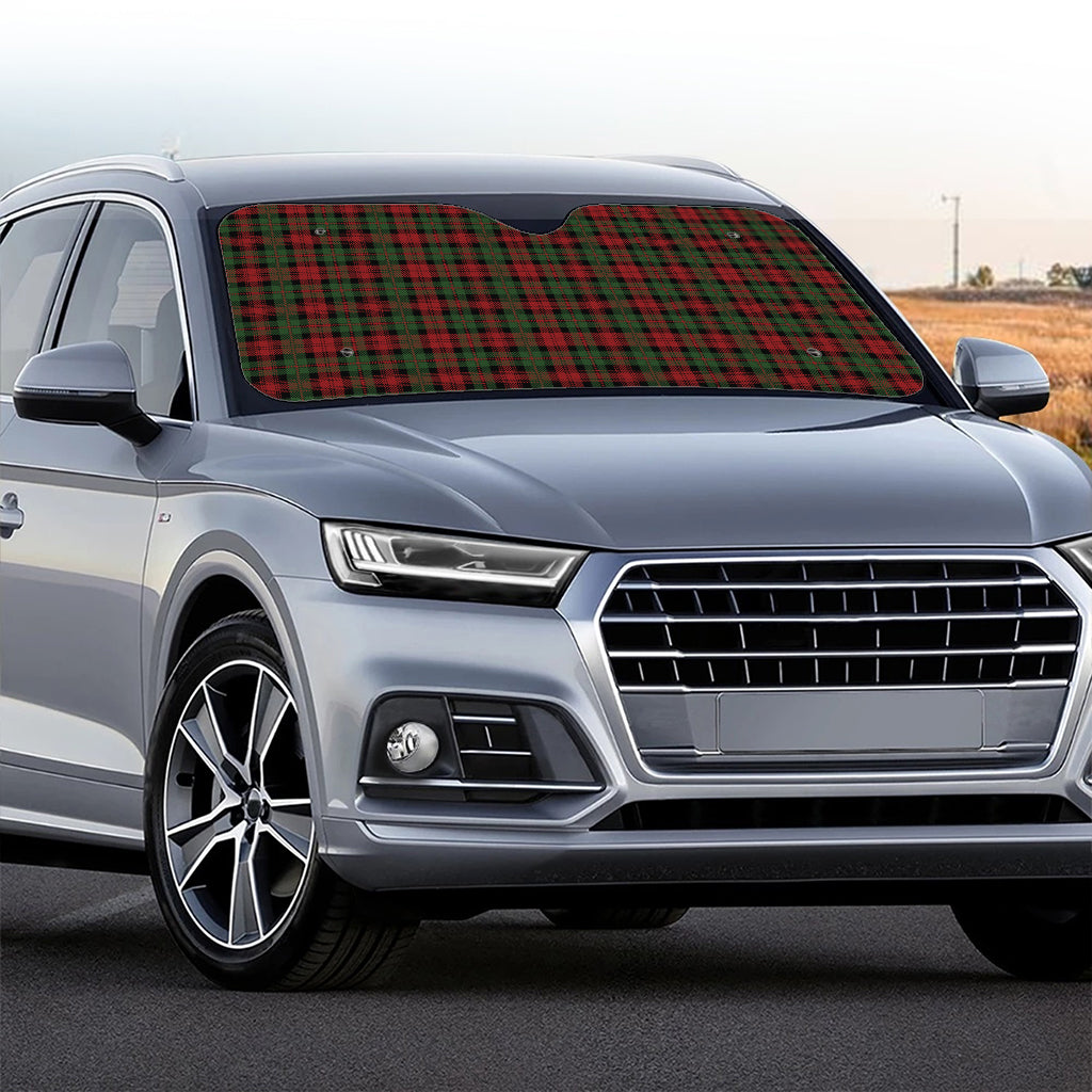 Christmas Tartan Pattern Print Car Windshield Sun Shade