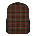 Christmas Tartan Pattern Print Casual Backpack