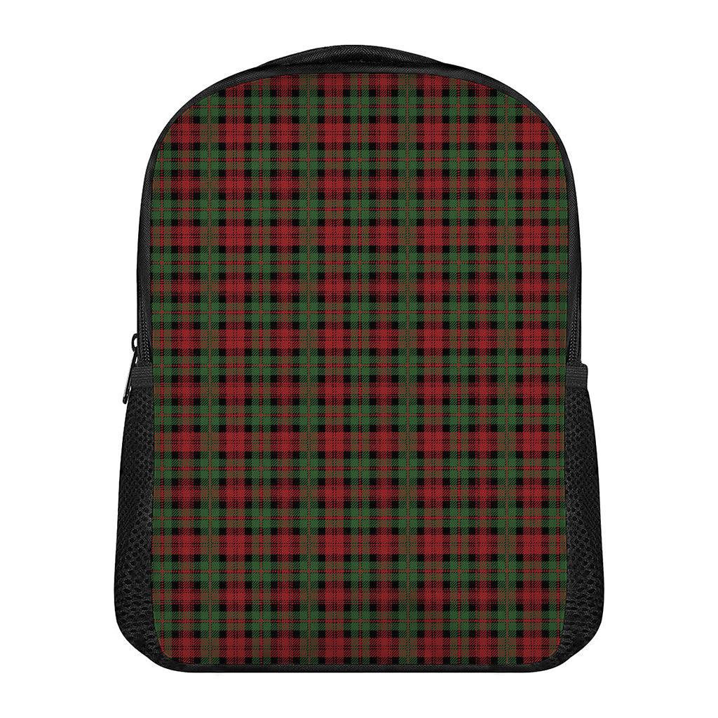 Christmas Tartan Pattern Print Casual Backpack