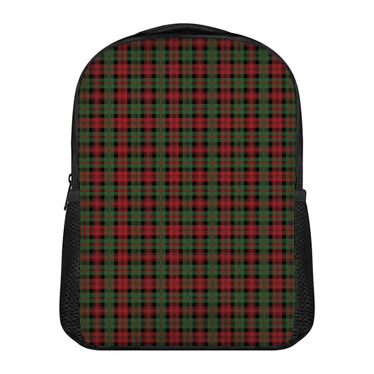 Christmas Tartan Pattern Print Casual Backpack