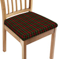 Christmas Tartan Pattern Print Chair Cushion Cover