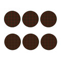 Christmas Tartan Pattern Print Coaster Set