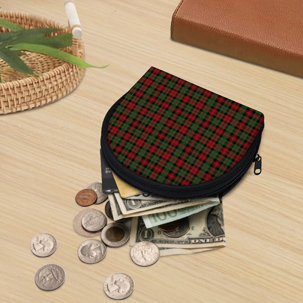 Christmas Tartan Pattern Print Coin Purse