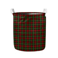 Christmas Tartan Pattern Print Collapsible Laundry Basket