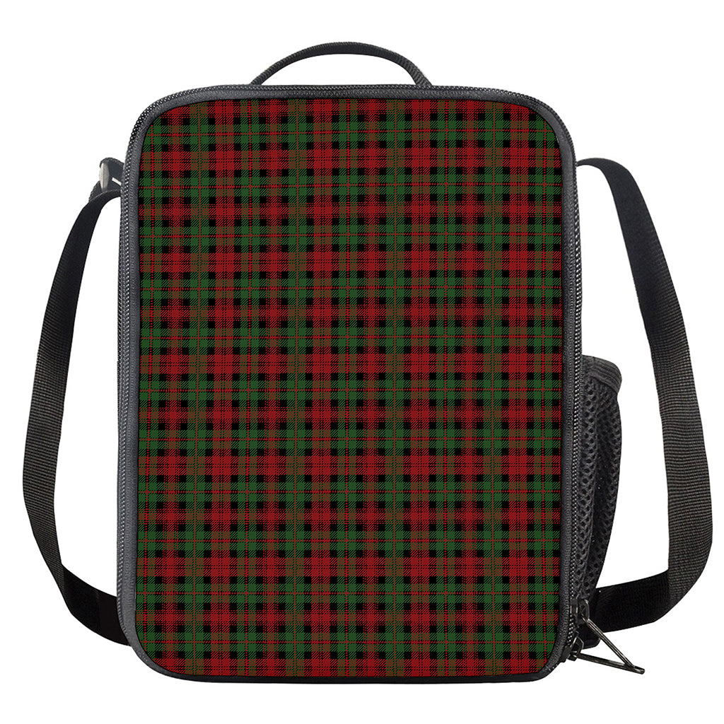 Christmas Tartan Pattern Print Crossbody Lunch Bag