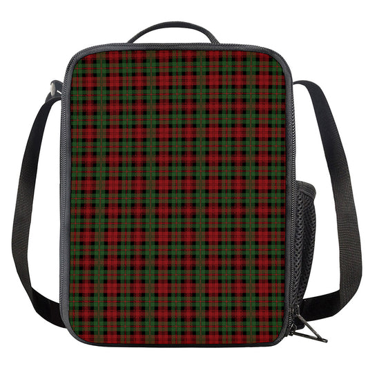 Christmas Tartan Pattern Print Crossbody Lunch Bag