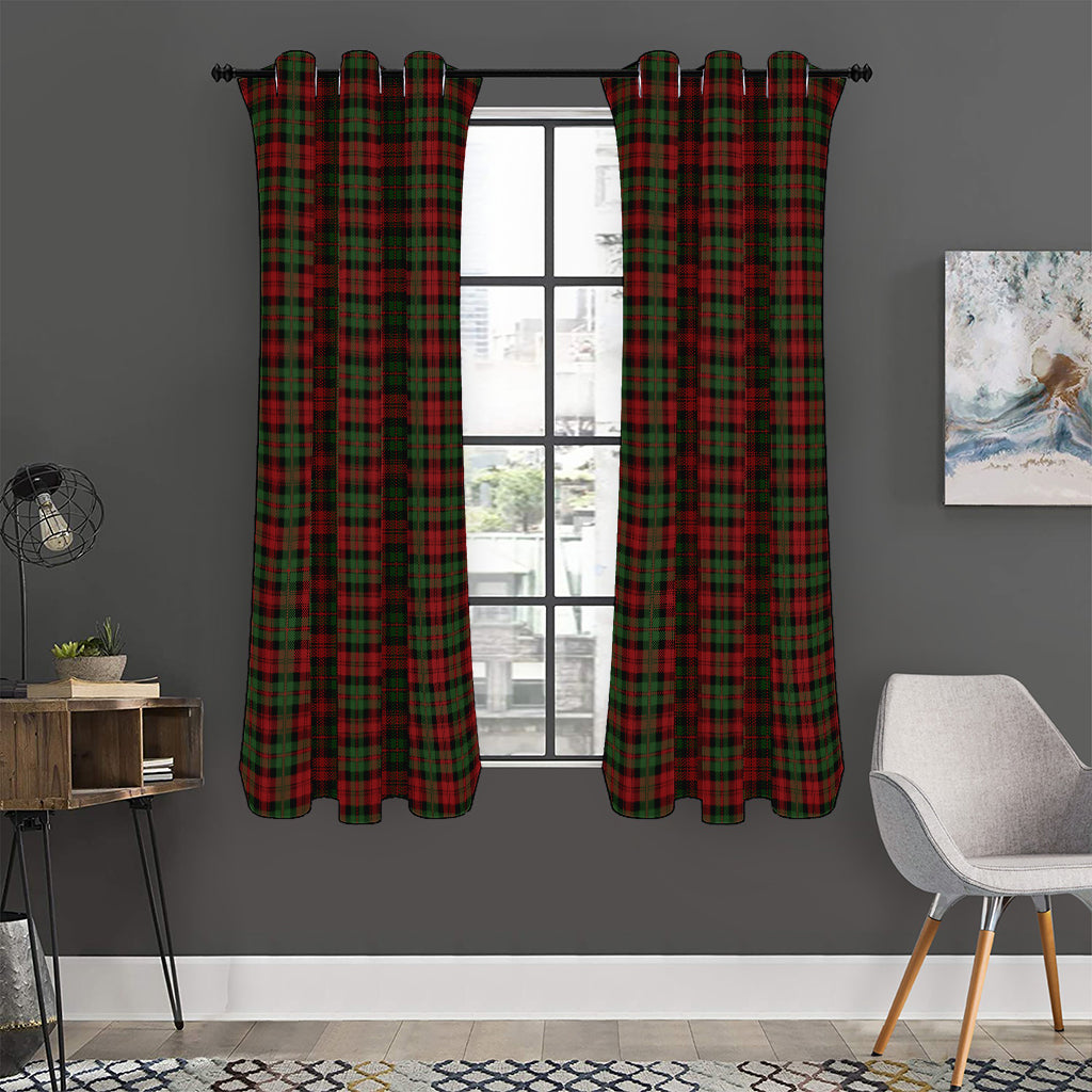Christmas Tartan Pattern Print Curtain