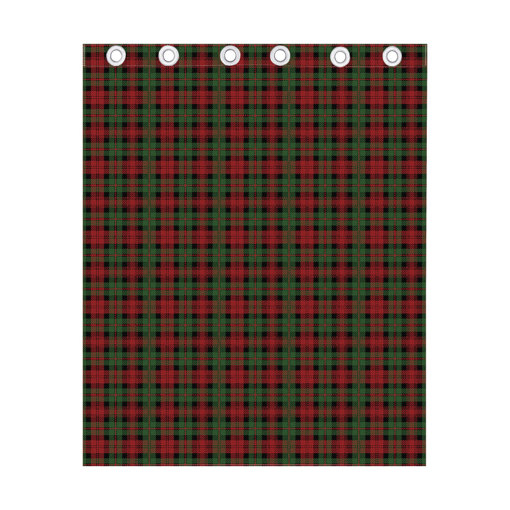 Christmas Tartan Pattern Print Curtain