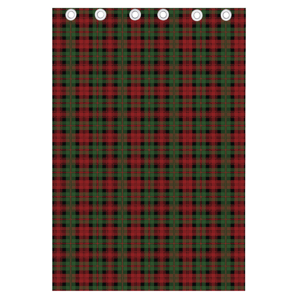 Christmas Tartan Pattern Print Curtain