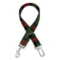 Christmas Tartan Pattern Print Dog Seat Belt