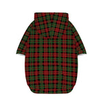 Christmas Tartan Pattern Print Dog Zip Up Hoodie