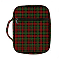 Christmas Tartan Pattern Print Front Pocket Bible Bag