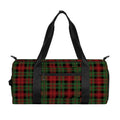 Christmas Tartan Pattern Print Gym Bag