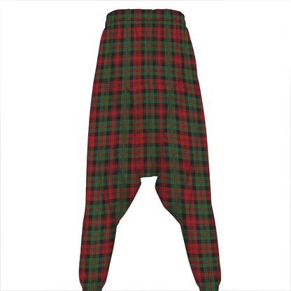 Christmas Tartan Pattern Print Hammer Pants