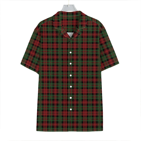 Christmas Tartan Pattern Print Hawaiian Shirt