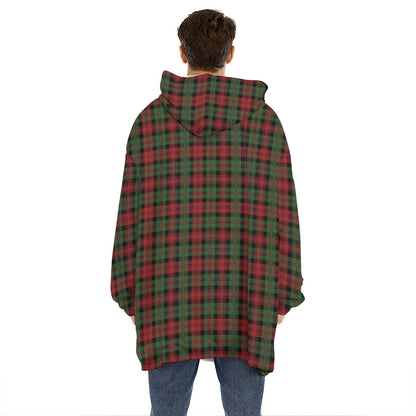 Christmas Tartan Pattern Print Hoodie Blanket