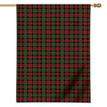 Christmas Tartan Pattern Print House Flag