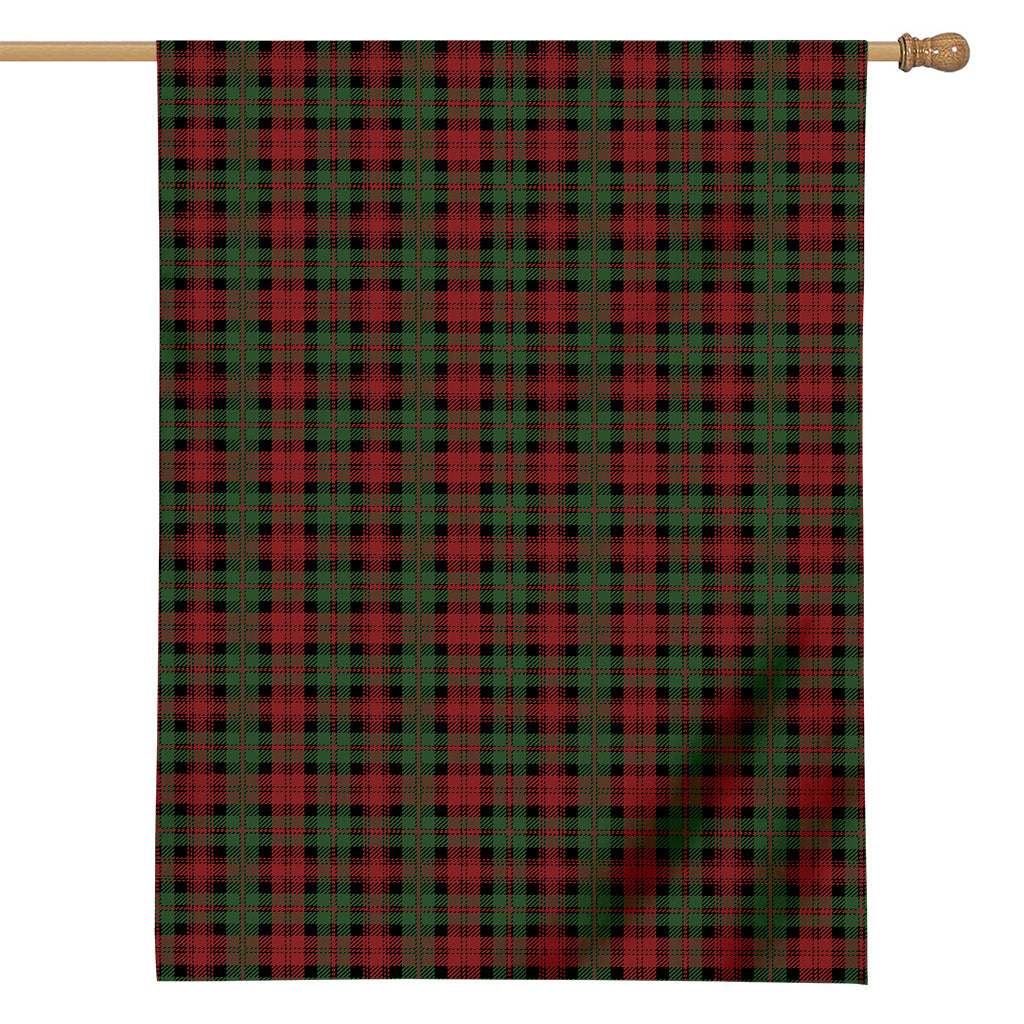 Christmas Tartan Pattern Print House Flag